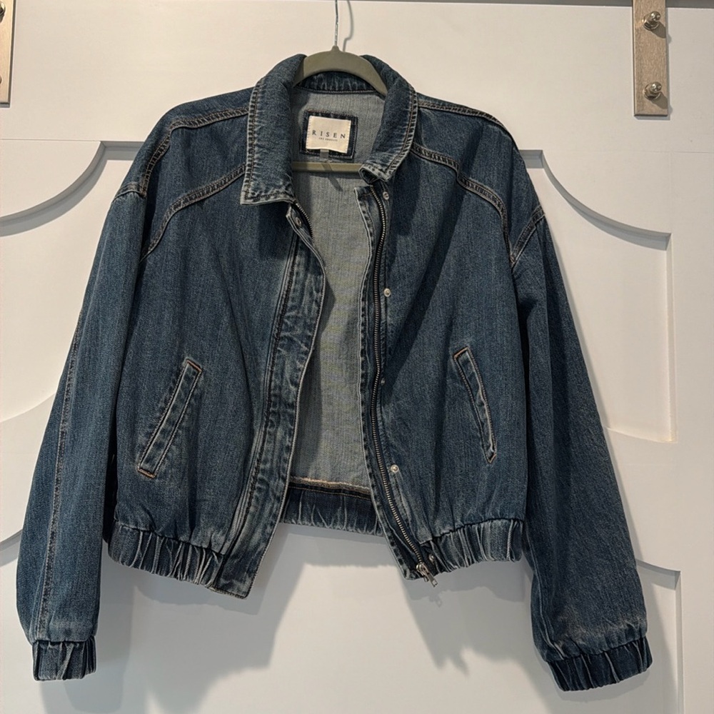 Risen Denim Bomber Jacket